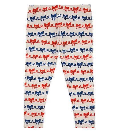 Bobo Choses Leggings - Ribbon Bow - Offwhite Bobo Choses Leggings - Ribbon Bow - Offwhite