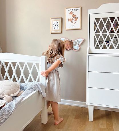 Cam Cam Børnespejl - Sommerfugl - Dusty Rose Cam Cam Børnespejl - Sommerfugl - Dusty Rose