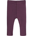 Hust and Claire Leggings - Rib - Uld - Lee - Plum Wine