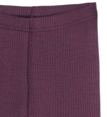 Hust and Claire Leggings - Rib - Uld - Lee - Plum Wine