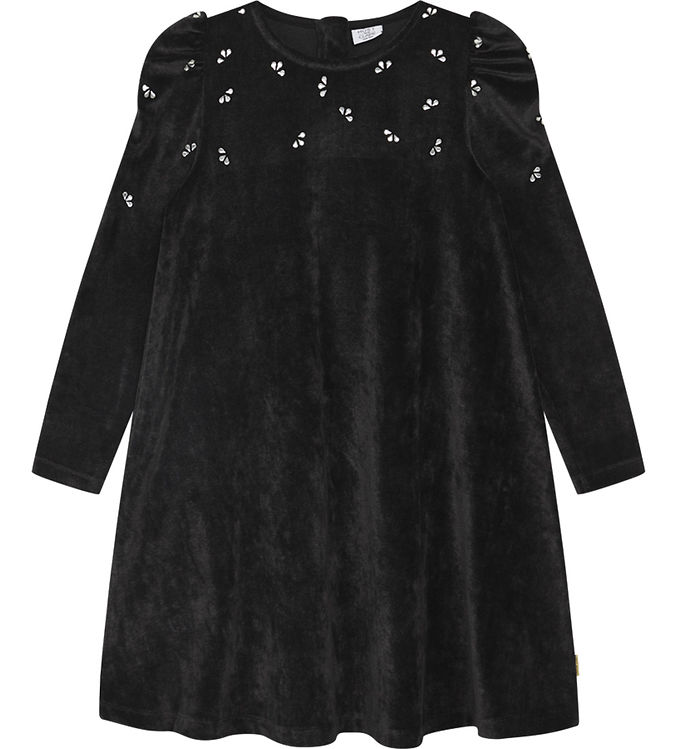 Hust and Claire Kjole - Velour - Karenlise - Sort