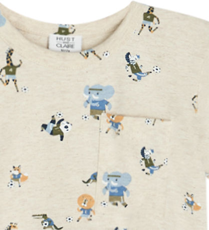 Hust and Claire T-shirt - Anker - Wheat Melange