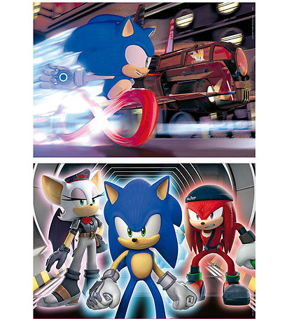 Educa Puslespil - 2x100 Brikker - Sonic Prime Neon Educa Puslespil - 2x100 Brikker - Sonic Prime Neon