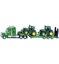 Siku Lastbil m. 2 Traktorer - 1:87 - Low Loader With John Deere Siku Lastbil m. 2 Traktorer - 1:87 - Low Loader With John Deere