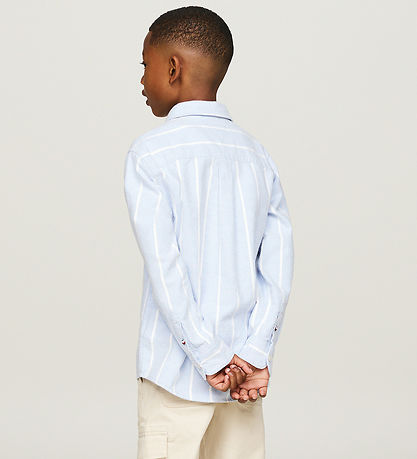 Tommy Hilfiger Hemd - Gefäß Blue/Weißer Streifen