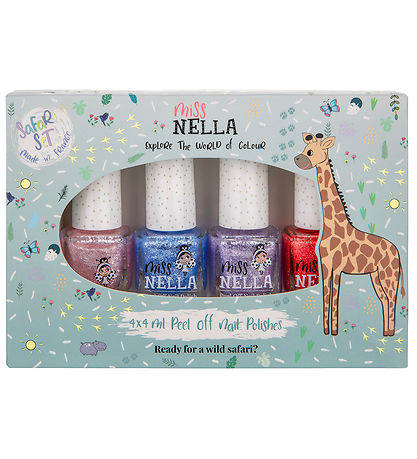 Miss Nella Neglelak - 4-pak - Safari Set Miss Nella Neglelak - 4-pak - Safari Set