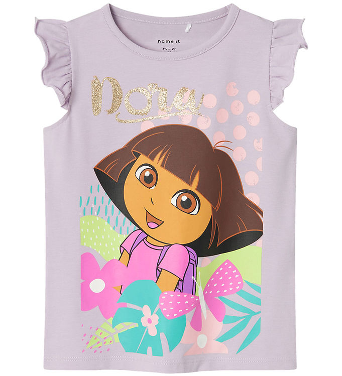 Name It Top - NmfMulsa Dora - Orchid Petal m. Glitter