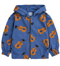Bobo Choses Sweatcardigan - Navy Blue m. Guitarer Bobo Choses Sweatcardigan - Navy Blue m. Guitarer