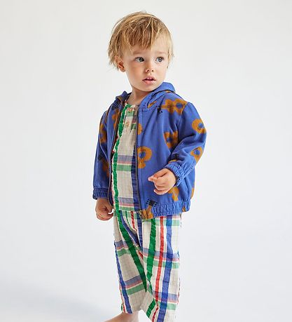 Bobo Choses Sweatcardigan - Navy Blue m. Guitarer