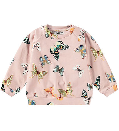Molo Sweatshirt - Disc - Blush Papillions