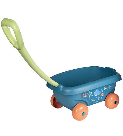 Smoby Trækvogn m. Strandsæt - 6 Dele - Blå