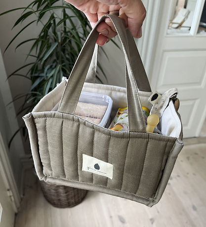 Pine Cone Storage basket - Herman - 20x12x13 cm - Mushroom