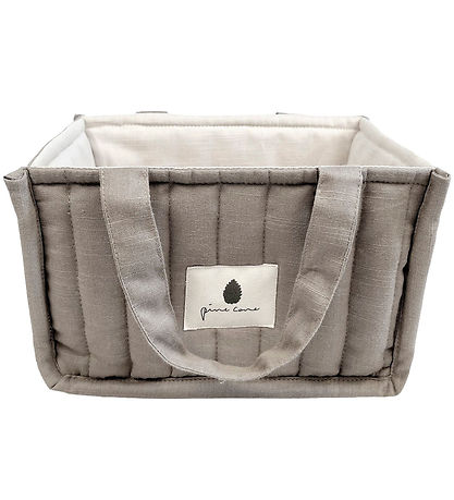 Pine Cone Storage basket - Herman - 20x12x13 cm - Mushroom