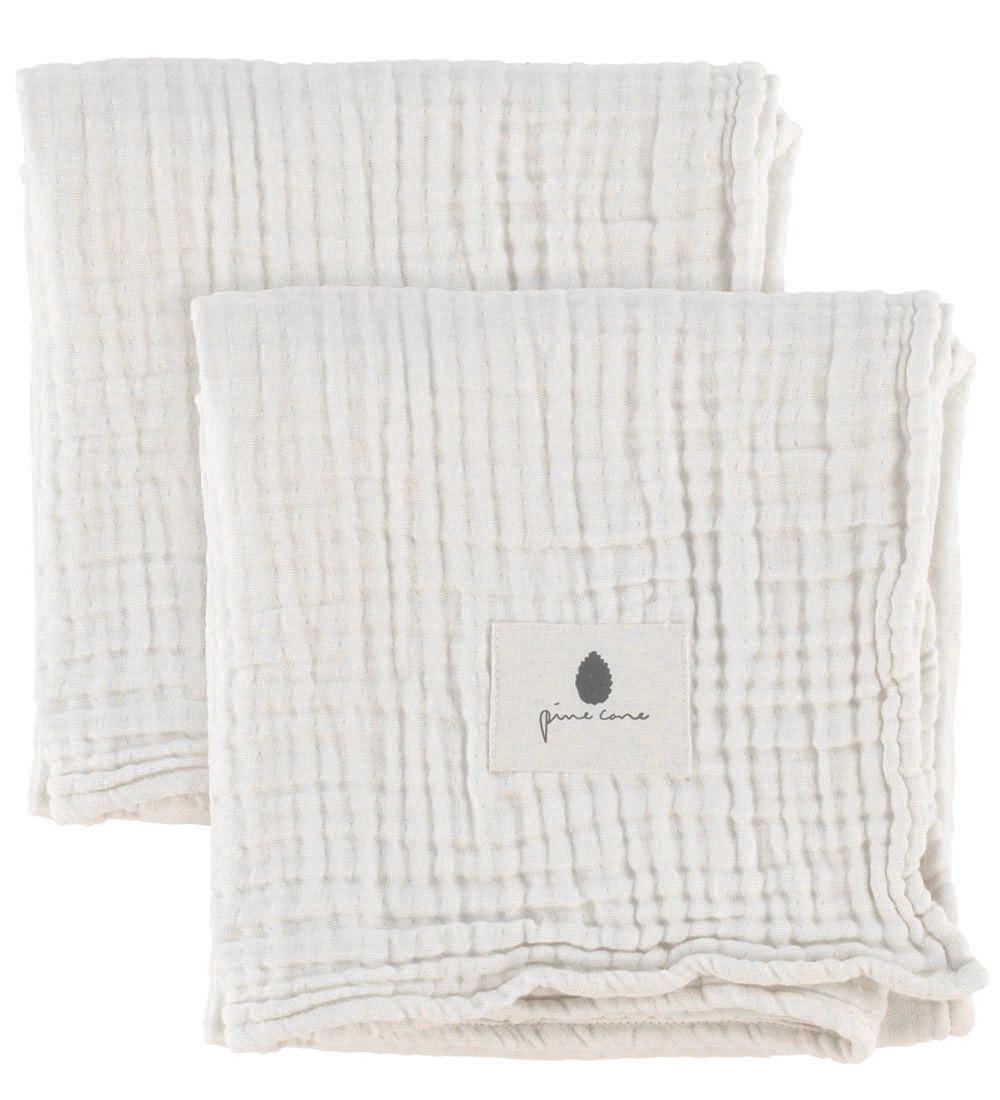 Carrs de mousseline Pine Cone - 2 Pack - Kadera - Cream - Pine Cone - UneTaille - carrs de mousseline 21€
