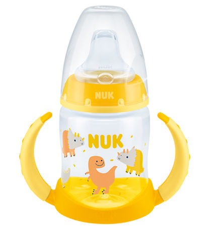 Nuk Drikkekop m. Håndtag og Tud - First Choice - 150ml - Dino Nuk Drikkekop m. Håndtag og Tud - First Choice - 150ml - Dino