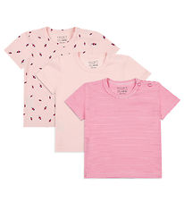 Hust and Claire T-shirt - 3-pak - Alda - Icy Pink m. Mariehøns Hust and Claire T-shirt - 3-pak - Alda - Icy Pink m. Mariehøns