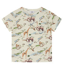 Hust and Claire T-shirt - Anker - Ivory m. Dyr Hust and Claire T-shirt - Anker - Ivory m. Dyr