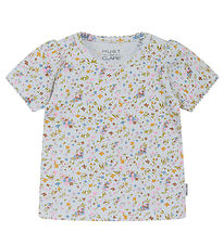 Hust and Claire T-shirt - Rib - Blancalina - Water m. Blomster Hust and Claire T-shirt - Rib - Blancalina - Water m. Blomster