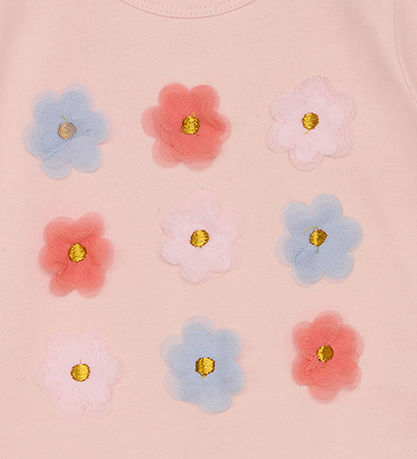 Hust and Claire T-shirt - Aliana - Icy Pink m. Blomster