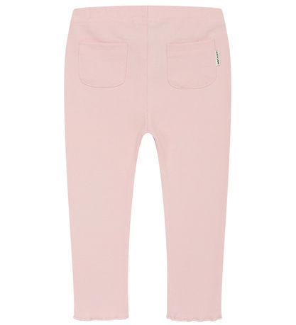 Hust and Claire Leggings - Rib - Le - Icy Pink m. Sløjfe
