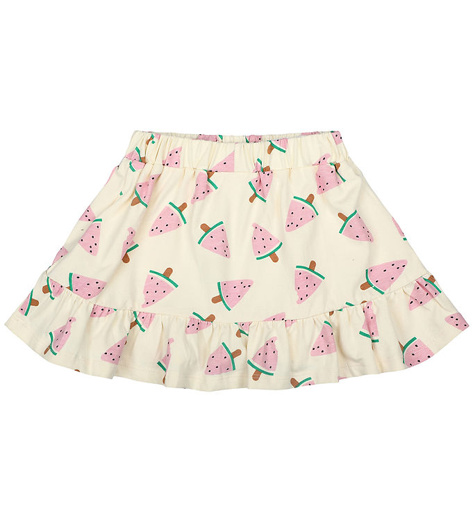 The New Siblings Nederdel - TnsKaya - White Swan Watermelon AOP