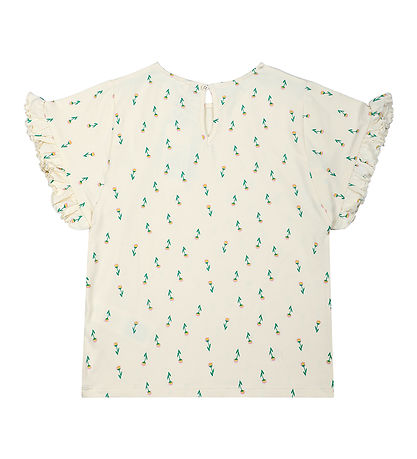 The New T-shirt - TnKaisa - White Swan Small Flower AOP The New T-shirt - TnKaisa - White Swan Small Flower AOP