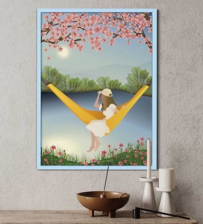 Vissevasse Plakat - 50x70 cm - The Yellow Hammock Vissevasse Plakat - 50x70 cm - The Yellow Hammock