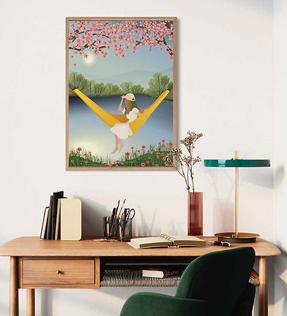Vissevasse Plakat - 50x70 cm - The Yellow Hammock Vissevasse Plakat - 50x70 cm - The Yellow Hammock