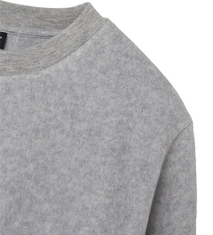 LMTD Fleecetrøje - NlnNeddy - Grey Melange