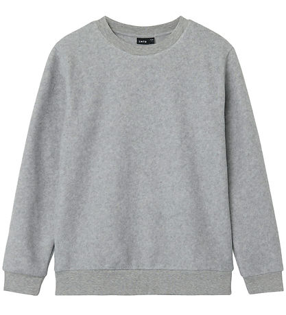 LMTD Fleecetrøje - NlnNeddy - Grey Melange