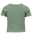 Kids Only T-shirt - KogNella - Rib - Noos - Hedge Green Kids Only T-shirt - KogNella - Rib - Noos - Hedge Green