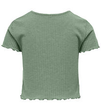 Kids Only T-shirt - KogNella - Rib - Noos - Hedge Green Kids Only T-shirt - KogNella - Rib - Noos - Hedge Green
