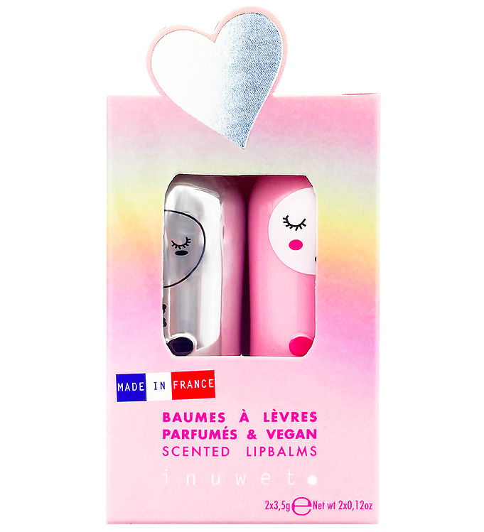 Inuwet Læbepomader - 2-pak - Chloe - Coconut/Strawberry
