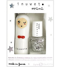 Inuwet Læbepomade/Neglelak - Cotton Candy/Stars - Hvid Inuwet Læbepomade/Neglelak - Cotton Candy/Stars - Hvid