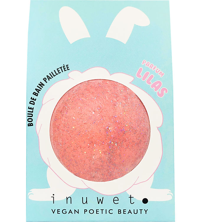 Inuwet Bath Bomb m. Duft - Lilac - Pink m. Glimmer