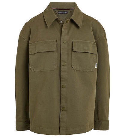 Tommy Hilfiger Skjorte - Utility Overshirt - Utility Olive Tommy Hilfiger Skjorte - Utility Overshirt - Utility Olive