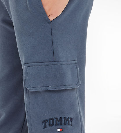 Tommy Hilfiger Sweatpants - Varsity Embr Cargo - Aegean Sea