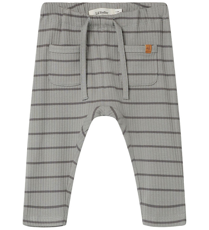 Lil' Atelier Bukser - Noos - Rib - NbmKail - Limestone