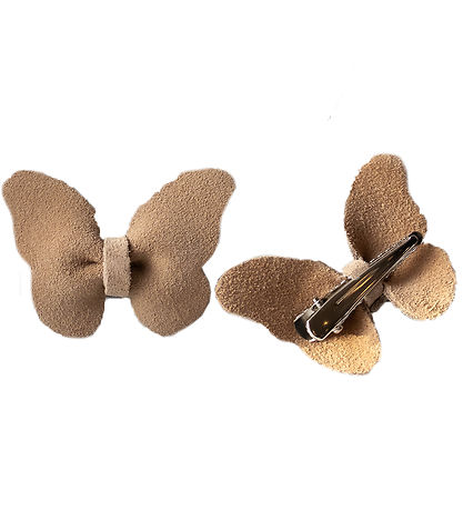 Petit La Busch Hårsløjfer - Butterfly - 2-pak - 6x4 cm - Sand Petit La Busch Hårsløjfer - Butterfly - 2-pak - 6x4 cm - Sand