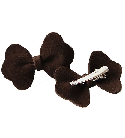 Petit La Busch Hårsløjfer - Bow - 2-pak - 6x4 cm - Chocolate Petit La Busch Hårsløjfer - Bow - 2-pak - 6x4 cm - Chocolate