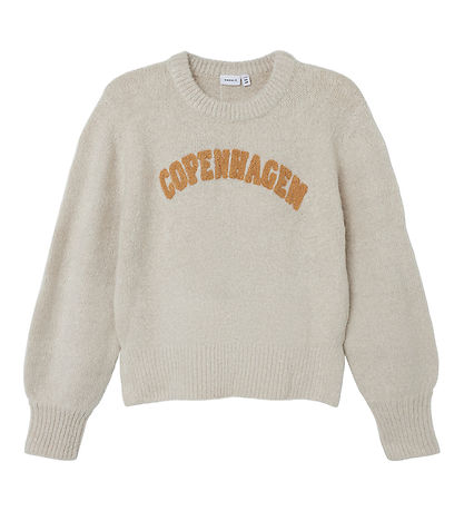 Name It Bluse - Strik - NkfKilouie - Peyote Melange/Almond Name It Bluse - Strik - NkfKilouie - Peyote Melange/Almond