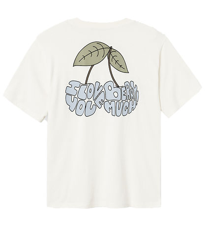 LMTD T-shirt - NlfKeeze - White Alyssum/Berry Print LMTD T-shirt - NlfKeeze - White Alyssum/Berry Print