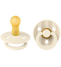BIBS Colour Sutter - 2-pak - Str. 2 - Rund - Ivory/Vanilla BIBS Colour Sutter - 2-pak - Str. 2 - Rund - Ivory/Vanilla