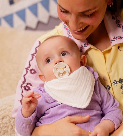 BIBS Colour Sutter - 2-pak - Str. 2 - Rund - Ivory/Vanilla