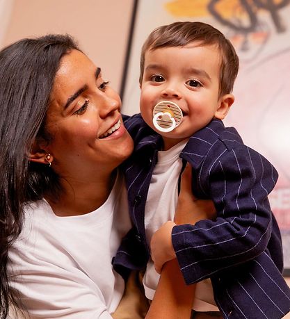 BIBS Colour Sutter - 2-pak - Str. 2 - Rund - Ivory/Steel Blue BIBS Colour Sutter - 2-pak - Str. 2 - Rund - Ivory/Steel Blue