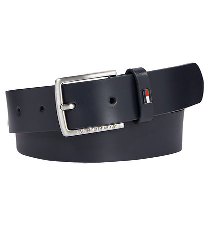 Tommy Hilfiger Bælte - Leather - Space Blue