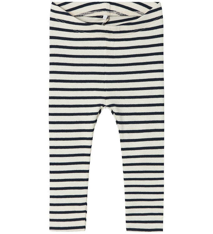 Name It Dark Sapphire Stribet Leggings - Str. 0m 50cm