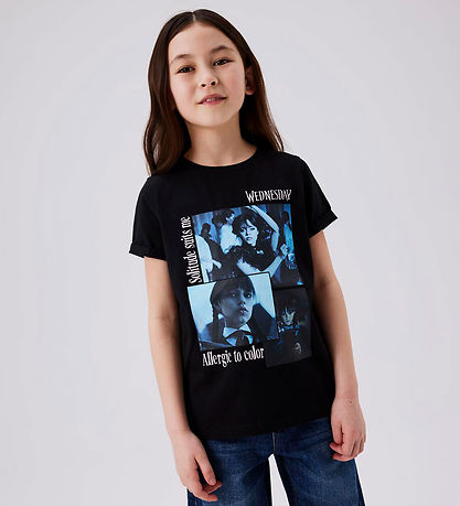 Name It T-shirt - Noos - NkfJax Wednesday - Black
