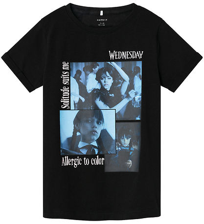 Name It T-shirt - Noos - NkfJax Wednesday - Black