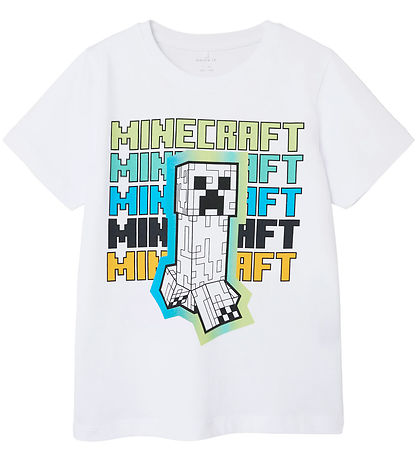 Name It T-shirt - Noos - NkmJin Minecraft - Bright White Name It T-shirt - Noos - NkmJin Minecraft - Bright White